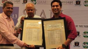 Sachin Tendulkar, other sportspersons honoured at SJAM Awards 2012-13