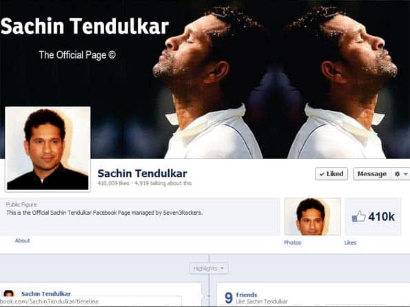 Sachin Tendulkar joins Facebook; gets overwhelming response from fans Sachin Tendulkar joins Facebook; gets overwhelming response from fans
