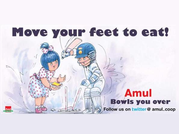 Sachin Tendulkar should move his feet to eat, says Amul butter's new ad spoof Sachin Tendulkar should move his feet to eat, says Amul butter's new ad spoof