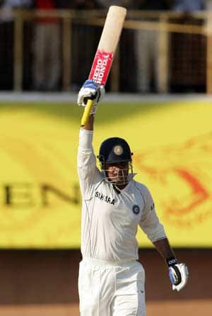 Virender Sehwag s first Test hundred in over two years promises to end a barren run Virender Sehwag s first Test hundred in over two years promises to end a barren run