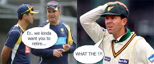The reason Ricky Ponting retired from Test cricket! The reason Ricky Ponting retired from Test cricket!