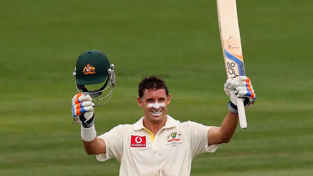 Michael Hussey slams ton as Australia declare at 450 Michael Hussey slams ton as Australia declare at 450