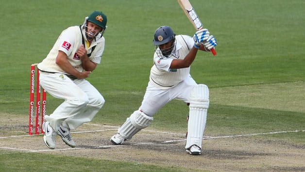 Thilan Samaraweera and Angelo Mathews delay Australia victory Thilan Samaraweera and Angelo Mathews delay Australia victory