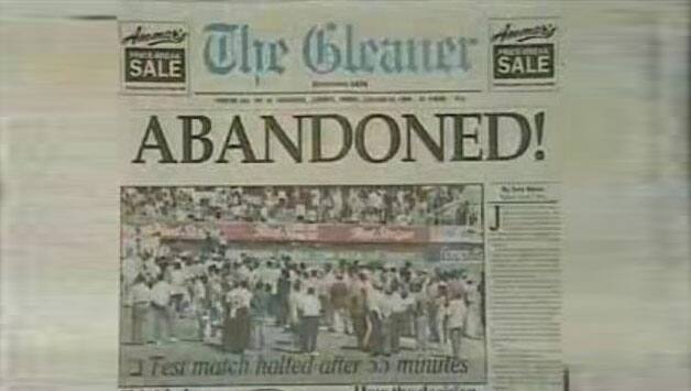 When a Test match was abandoned by umpires after 10.1 overs because of a dangerous track! When a Test match was abandoned by umpires after 10.1 overs because of a dangerous track!