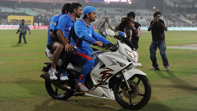 MS Dhoni's Superbike team wins first race of the season MS Dhoni's Superbike team wins first race of the season