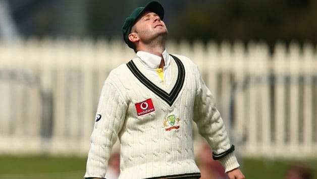 Michael Clarke dejected after meek surrender by Australian batsmen Michael Clarke dejected after meek surrender by Australian batsmen