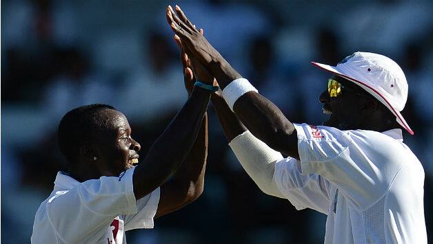 Kemar Roach strikes twice as Zimbabwe reach 91/2 against West Indies at Lunch on Day One Kemar Roach strikes twice as Zimbabwe reach 91/2 against West Indies at Lunch on Day One