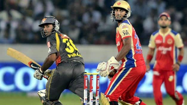 Sunrisers Hyderabad trump Royal Challengers Bangalore in Super-Over tie to register second win in IPL 2013 Sunrisers Hyderabad trump Royal Challengers Bangalore in Super-Over tie to register second win in IPL 2013