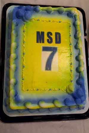 MS Dhoni's celebrates birthday with West Indies players MS Dhoni's celebrates birthday with West Indies players