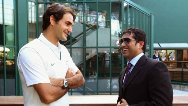 Roger Federer and Sachin Tendulkar Roger Federer and Sachin Tendulkar