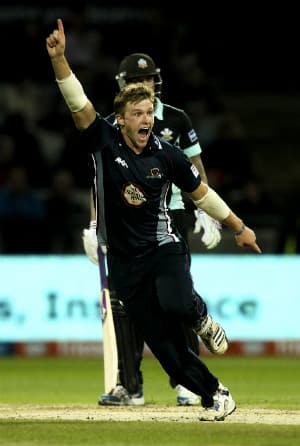 David Willey scores 60, bags hat-trick as Northamptonshire win English T20 final