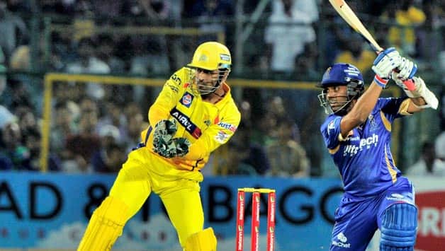Ajinkya Rahane takes Rajasthan Royals to XXX against Chennai Super Kings in 1st semi-final of CLT20 2013 Ajinkya Rahane takes Rajasthan Royals to XXX against Chennai Super Kings in 1st semi-final of CLT20 2013