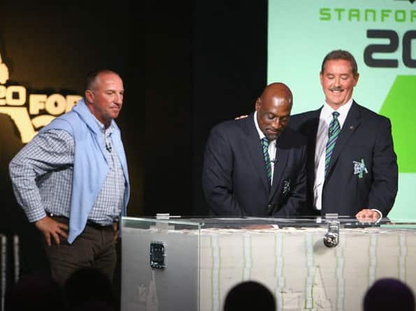 Allen Stanford had 20/20 cricket; Michael Holding had 20/20 vision Allen Stanford had 20/20 cricket; Michael Holding had 20/20 vision