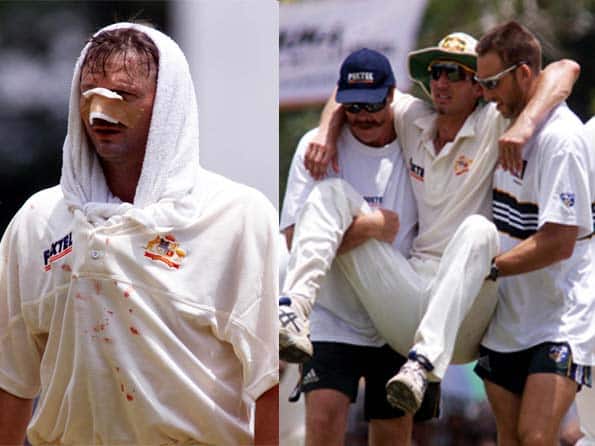 Memories of the horrific on-field collision between Steve Waugh and Jason Gillespie Memories of the horrific on-field collision between Steve Waugh and Jason Gillespie