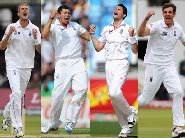 England may play four-pronged pace attack of Broad, Bresnan, Anderson & Finn England may play four-pronged pace attack of Broad, Bresnan, Anderson & Finn