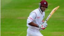 Kieran Powell’s fifty guides West Indies to 124/1 at Tea