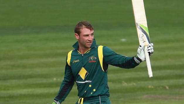 Phil Hughes ton lifts Australia to 247/5 against Sri Lanka in final ODI at Hobart Phil Hughes ton lifts Australia to 247/5 against Sri Lanka in final ODI at Hobart