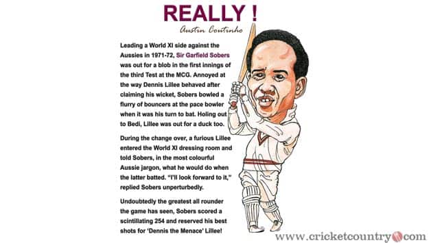 When Sir Garry Sobers paid left-handed compliments to Dennis Lillee! When Sir Garry Sobers paid left-handed compliments to Dennis Lillee!