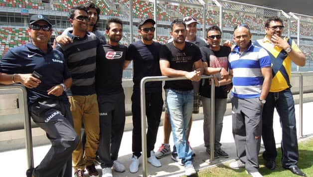 MS Dhoni, Sachin Tendulkar among players to spend time at Buddh International Circuit MS Dhoni, Sachin Tendulkar among players to spend time at Buddh International Circuit