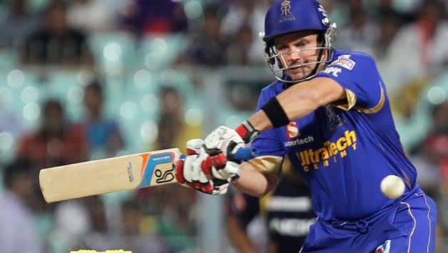 Brad Hodge, Ajinkya Rahane lift Rajasthan Royals to against Kolkata Knight Riders Brad Hodge, Ajinkya Rahane lift Rajasthan Royals to against Kolkata Knight Riders