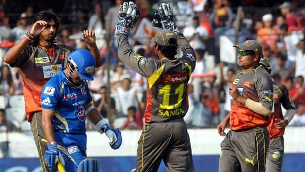 IPL 2013: Sunrisers Hyderabad stifle Mumbai Indians' powerful batting line-up IPL 2013: Sunrisers Hyderabad stifle Mumbai Indians' powerful batting line-up