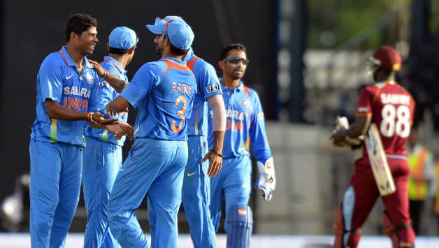 India earn bonus point with 102-run win over West Indies India earn bonus point with 102-run win over West Indies