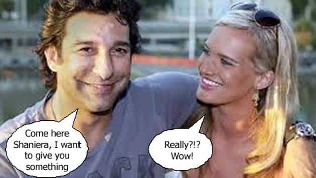 Exclusive pictures: How Wasim Akram proposed to his Australian girlfriend, Shaniera Thompson! Exclusive pictures: How Wasim Akram proposed to his Australian girlfriend, Shaniera Thompson!