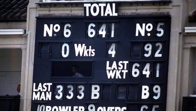 Graham Gooch scores 333 and 123 in the same Test Graham Gooch scores 333 and 123 in the same Test