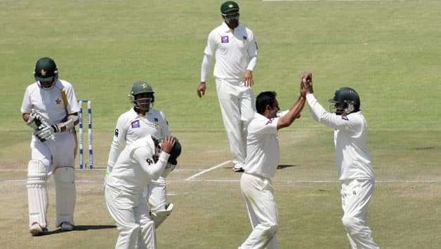 Pakistan register massive 221-run victory over Zimbabwe in 1st Test Pakistan register massive 221-run victory over Zimbabwe in 1st Test