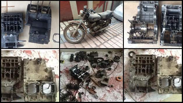 MS Dhoni dismantles bike; posts pictures on Twitter MS Dhoni dismantles bike; posts pictures on Twitter
