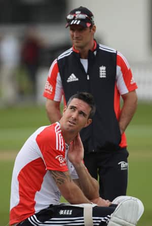 Kevin Pietersen crossed the line by sending text messages to South African cricketers: Andrew Strauss Kevin Pietersen crossed the line by sending text messages to South African cricketers: Andrew Strauss