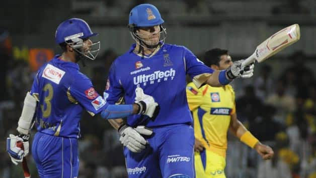 CLT20 2013 Live Cricket Score: Rajasthan Royals vs Chennai Super Kings, 1st semi-final CLT20 2013 Live Cricket Score: Rajasthan Royals vs Chennai Super Kings, 1st semi-final