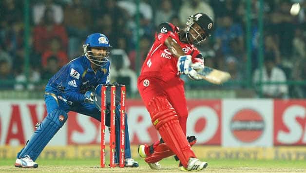 Evin Lewis’s half-century helps Trinidad and Tobago post 153/5 against Mumbai Indians in 2nd CLT20 2013 semi-final Evin Lewis’s half-century helps Trinidad and Tobago post 153/5 against Mumbai Indians in 2nd CLT20 2013 semi-final