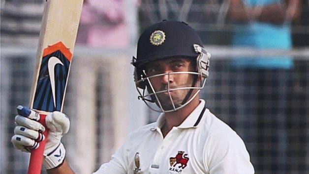 Ranji Trophy 2013-14: Ajinkya Rahane, Kaustubh Pawar take Mumbai to 57/1 at lunch on Day 3 Ranji Trophy 2013-14: Ajinkya Rahane, Kaustubh Pawar take Mumbai to 57/1 at lunch on Day 3