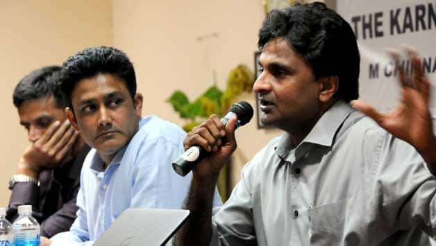 Javagal Srinath calls for public debate over criticism levelled on him and Anil Kumble by KSCA secretary Javagal Srinath calls for public debate over criticism levelled on him and Anil Kumble by KSCA secretary