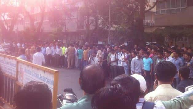 Sachin Tendulkar 200th Test: Ruckus outside Wankhede Stadium over ticket sales Sachin Tendulkar 200th Test: Ruckus outside Wankhede Stadium over ticket sales