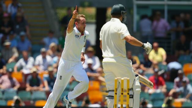 Australia vs England Ashes 2013-14 1st Test, Day 1: Stuart Broad rattles Australia; Score 110/5 Australia vs England Ashes 2013-14 1st Test, Day 1: Stuart Broad rattles Australia; Score 110/5