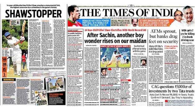 Prodigy Prithvi Shaw will have to carry the awesome burden of being labeled Prodigy Prithvi Shaw will have to carry the awesome burden of being labeled